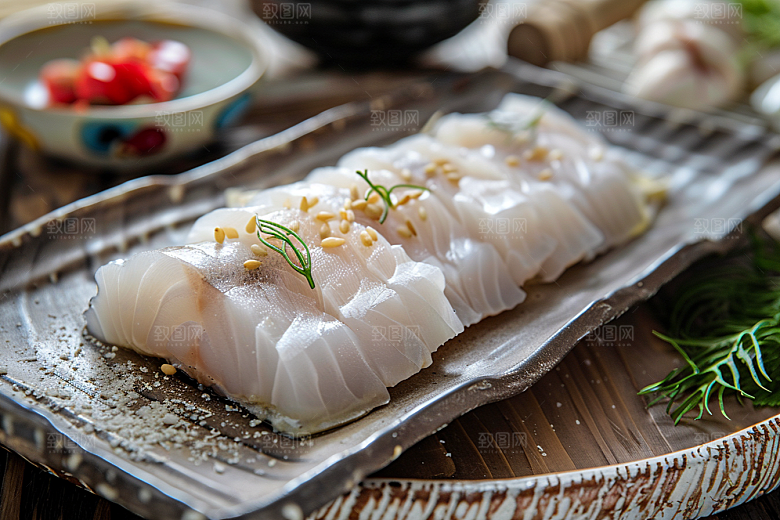 日料生鱼片美食美味摄影图