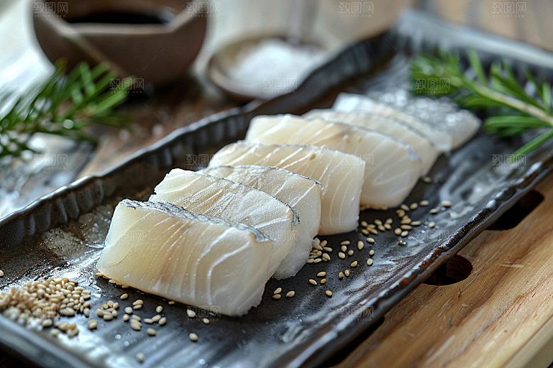 日料生鱼片刺身鱼生摄影图