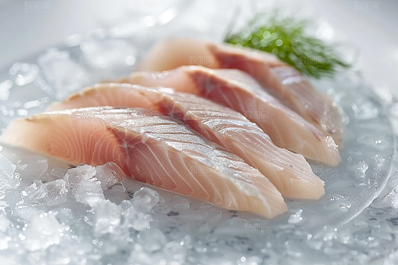 日料生鱼片冰箱食材摄影图