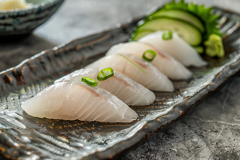日料生鱼片海鲜高清摄影图