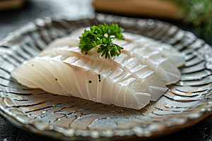 日料生鱼片食材美食摄影图