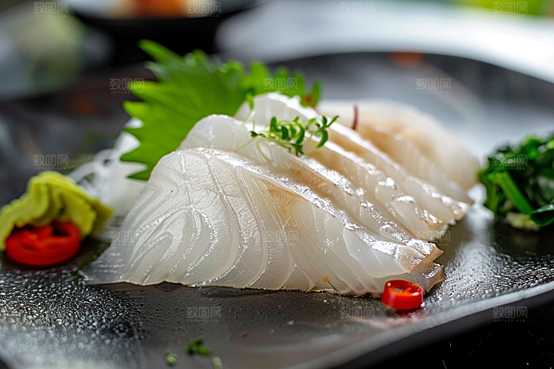 日料生鱼片海鲜新鲜摄影图