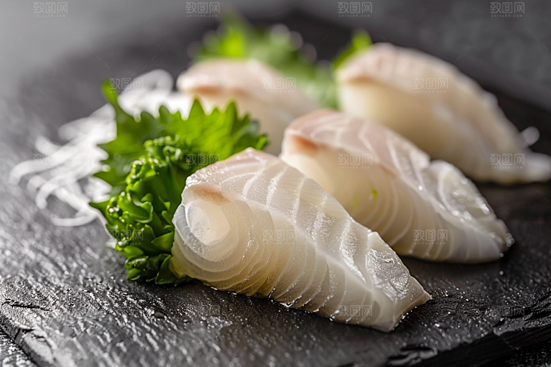 日料生鱼片美食美味摄影图