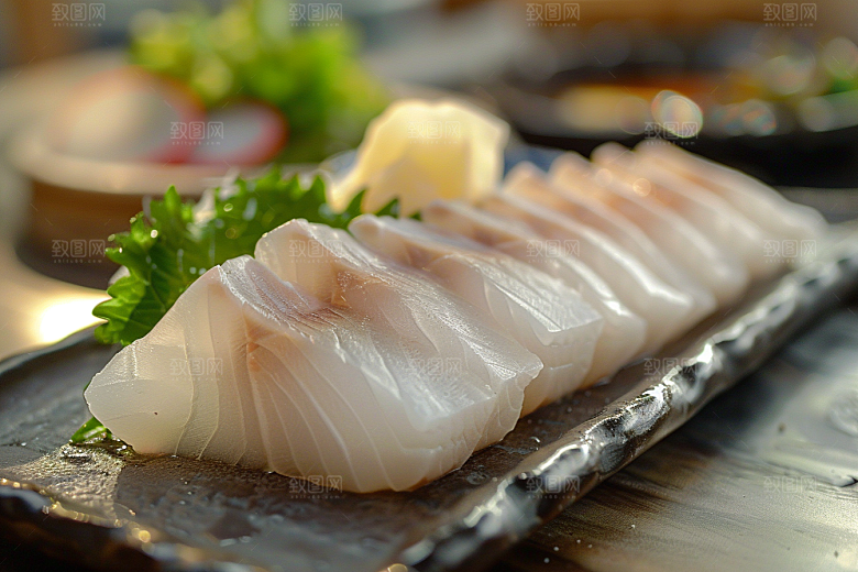 日料生鱼片高清冰箱摄影图