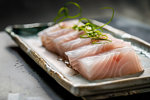 日料生鱼片美食食材摄影图