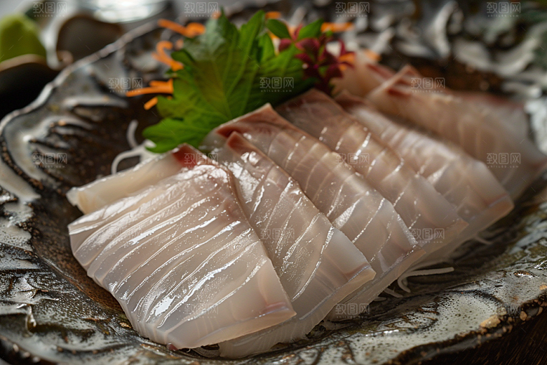 日料生鱼片新鲜美味摄影图
