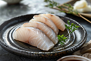 日料生鱼片美食高清摄影图