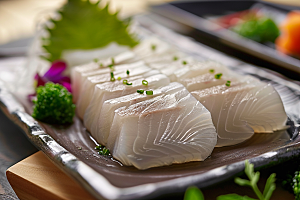 日料生鱼片刺身美食摄影图
