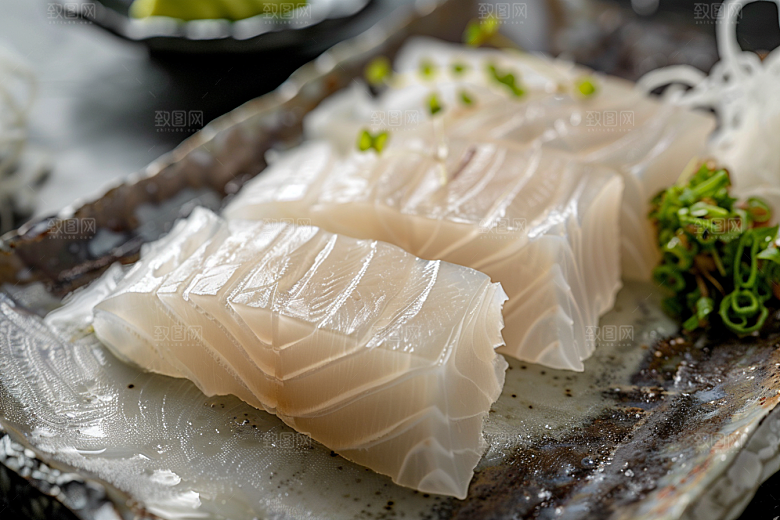 日料生鱼片新鲜冰箱摄影图