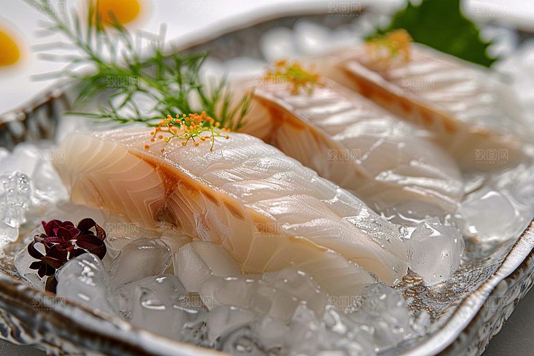 日料生鱼片美味鱼生摄影图