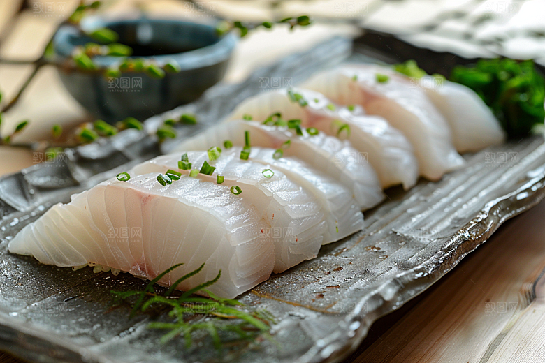 日料生鱼片新鲜美味摄影图