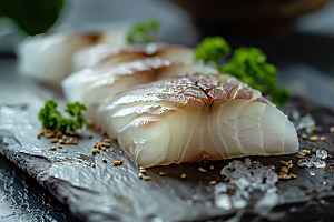 日料生鱼片海鲜食材摄影图
