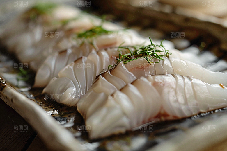 日料生鱼片新鲜鱼生摄影图