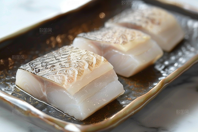 日料生鱼片高清冰箱摄影图