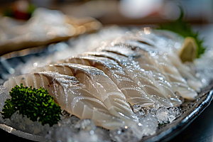 日料生鱼片海鲜鱼生摄影图
