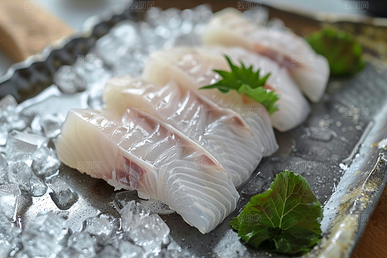 日料生鱼片美味高清摄影图