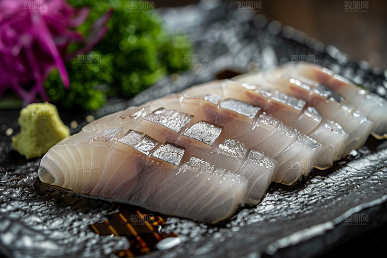 日料生鱼片高清海鲜摄影图