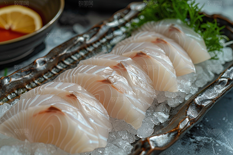 日料生鱼片美味冰箱摄影图