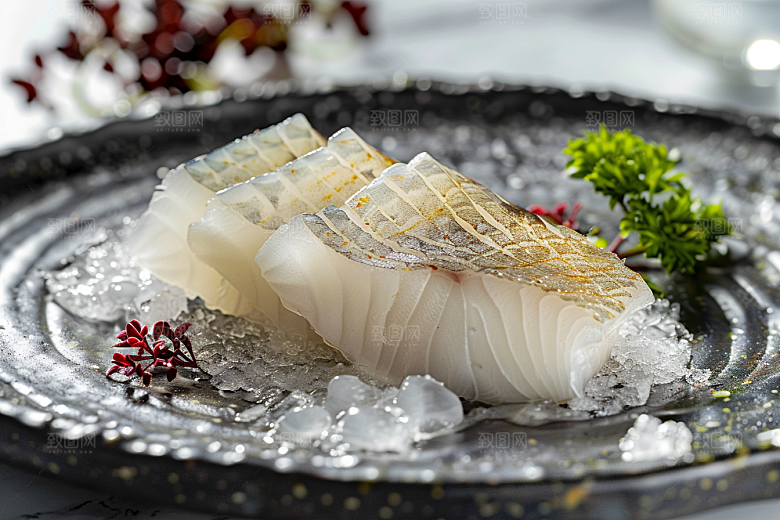 日料生鱼片美味鱼生摄影图