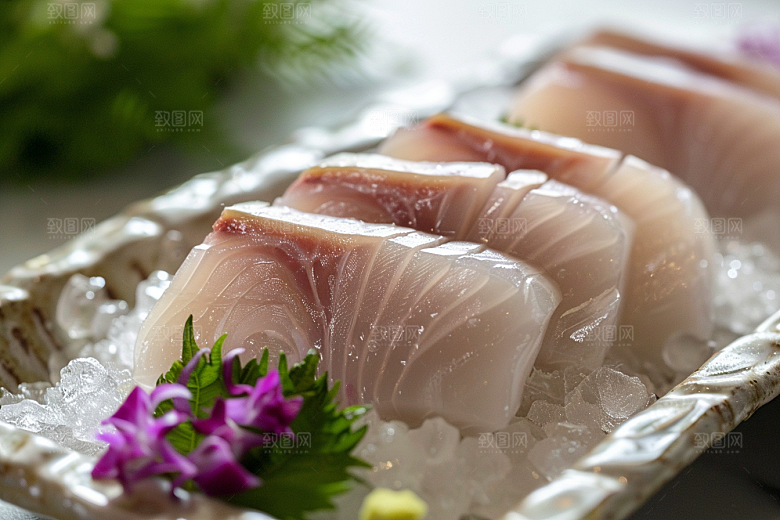 日料生鱼片刺身高清摄影图