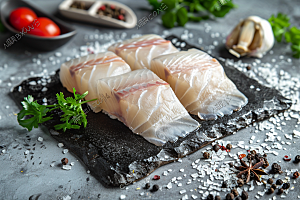 日料生鱼片冰箱美味摄影图