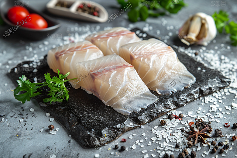 日料生鱼片冰箱美味摄影图
