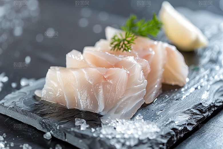 日料生鱼片食材高清摄影图