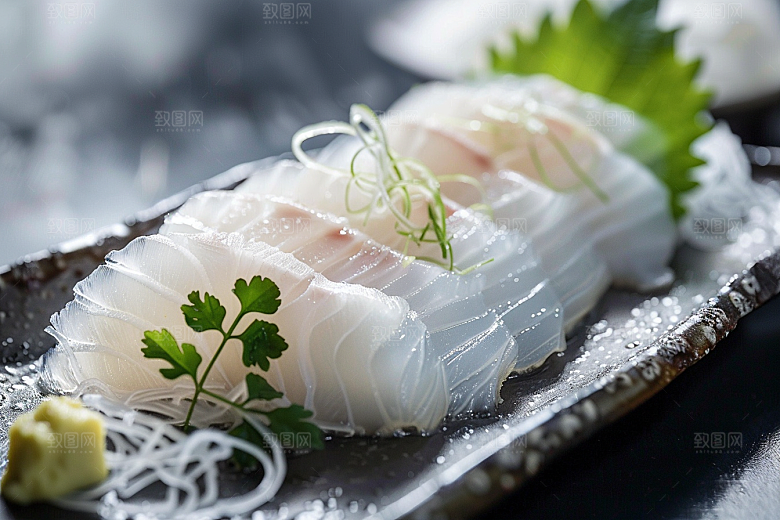日料生鱼片高清美食摄影图