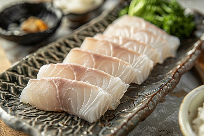 日料生鱼片鱼生美味摄影图