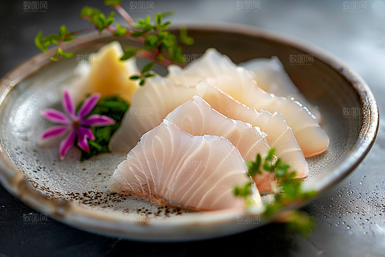 日料生鱼片美食美味摄影图