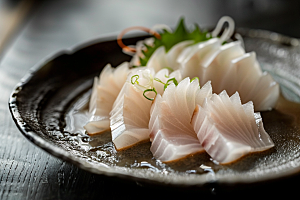 日料生鱼片冰箱美食摄影图