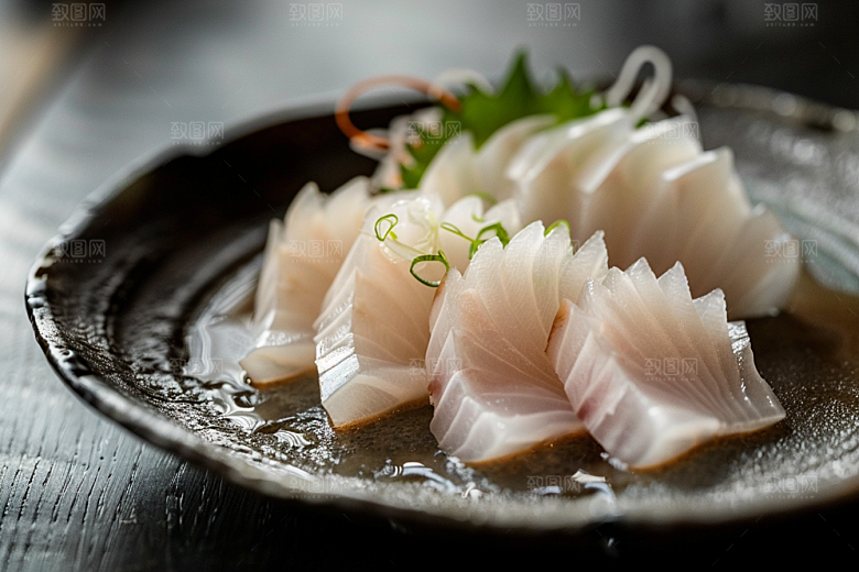日料生鱼片冰箱美食摄影图