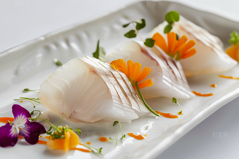 日料生鱼片高清美味摄影图