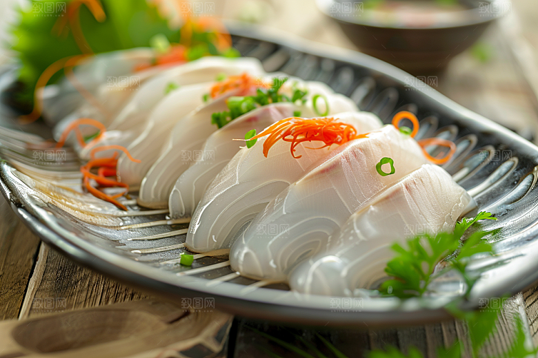 日料生鱼片美味鱼生摄影图