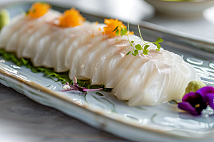 日料生鱼片食材高清摄影图