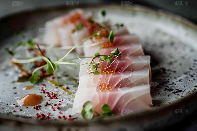 日料生鱼片刺身美味摄影图