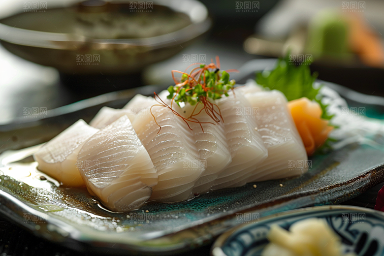 日料生鱼片美味海鲜摄影图