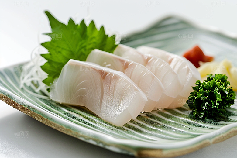 日料生鱼片鱼生海鲜摄影图