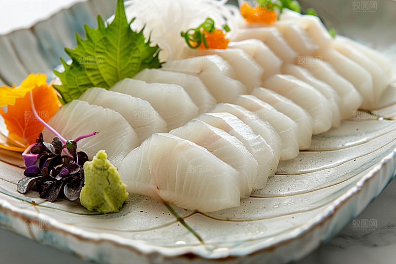 日料生鱼片海鲜美味摄影图