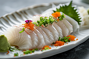 日料生鱼片海鲜美味摄影图
