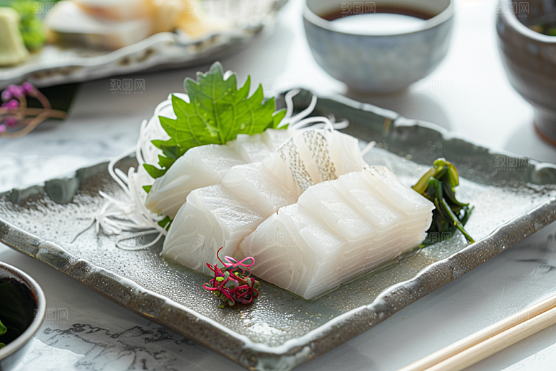 日料生鱼片美味海鲜摄影图