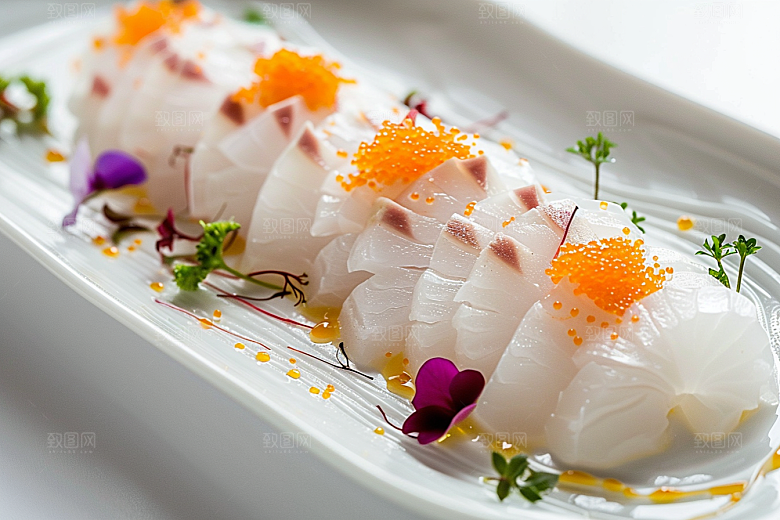 日料生鱼片刺身美味摄影图