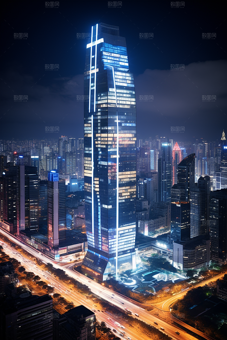 深圳城市风光地标旅行摄影图