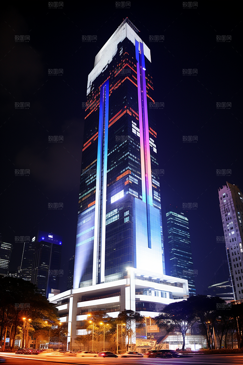 深圳城市风光新城风景摄影图