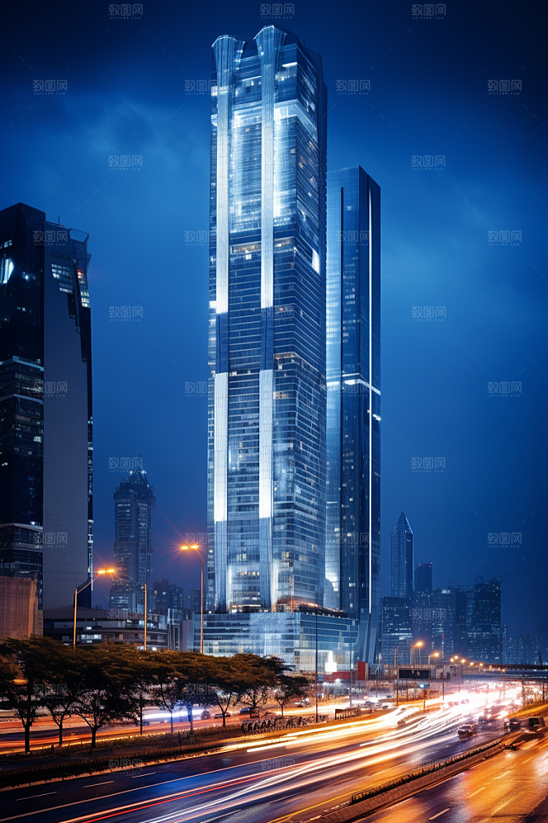 深圳城市风光现代化风景摄影图