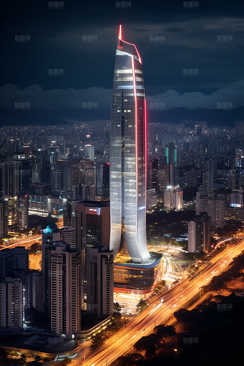 深圳城市风光风景新城摄影图