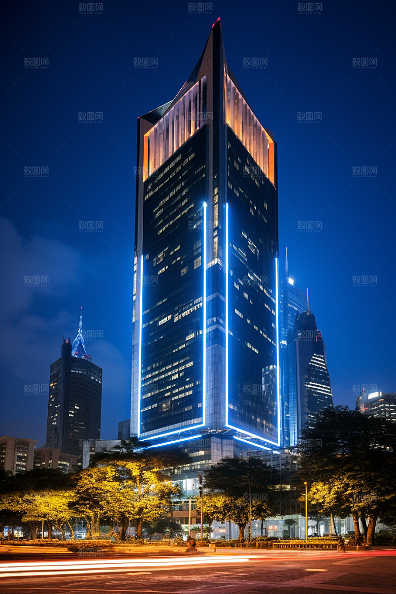 深圳城市风光现代化景色摄影图