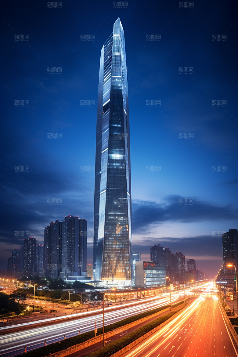深圳城市风光现代化风景摄影图