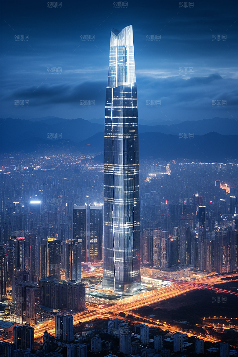 深圳城市风光地标旅游摄影图