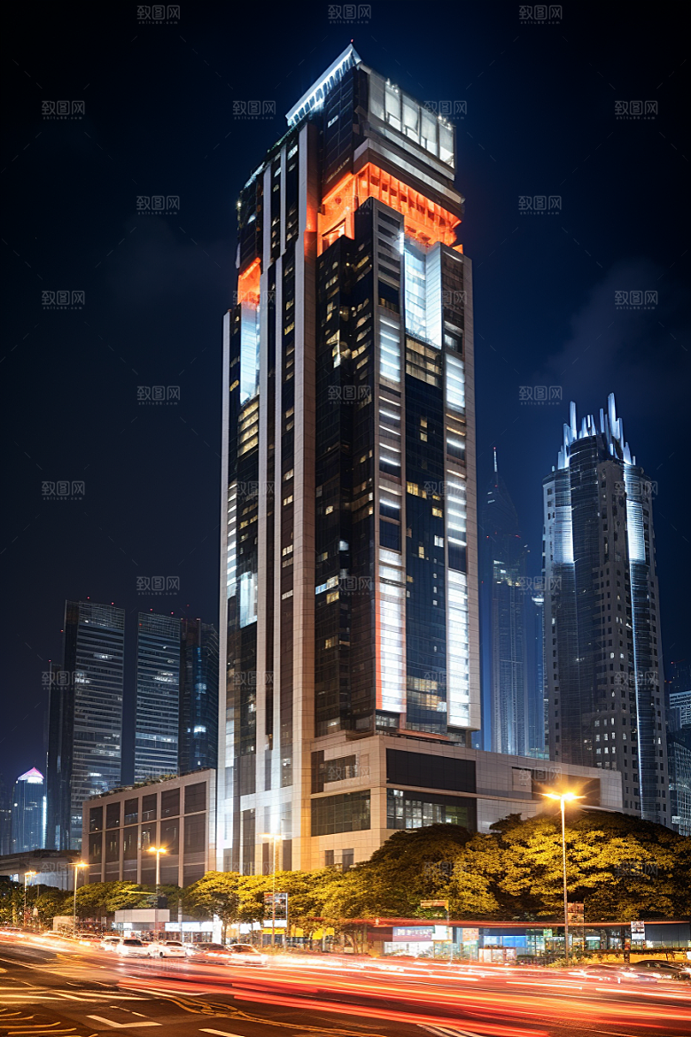 深圳城市风光旅游现代化摄影图